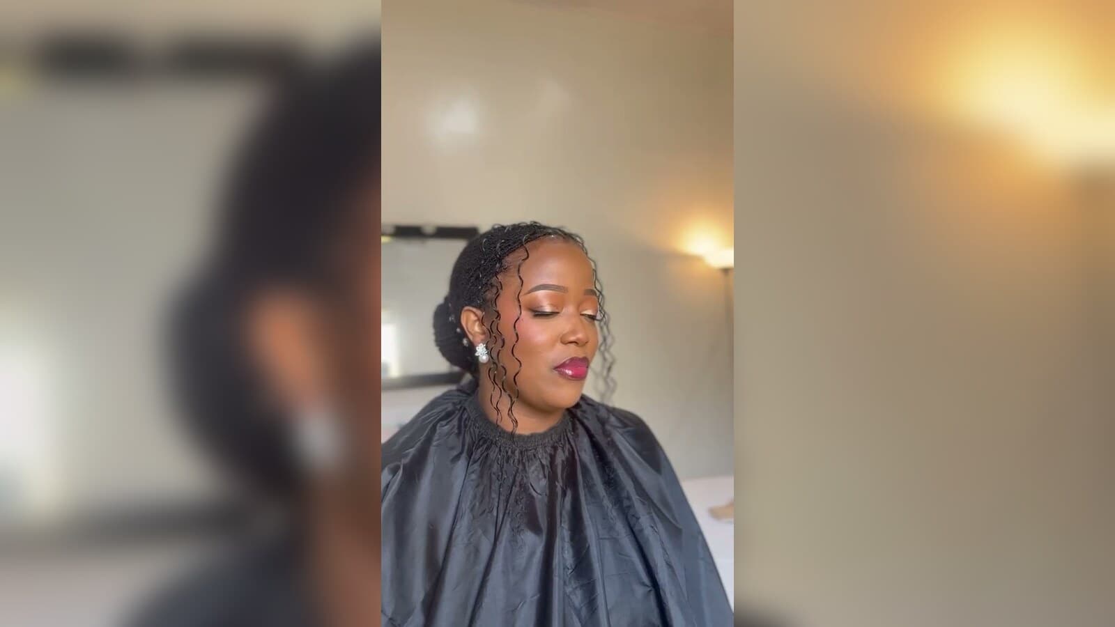 A HYLA bride with finished soft-glam makeup